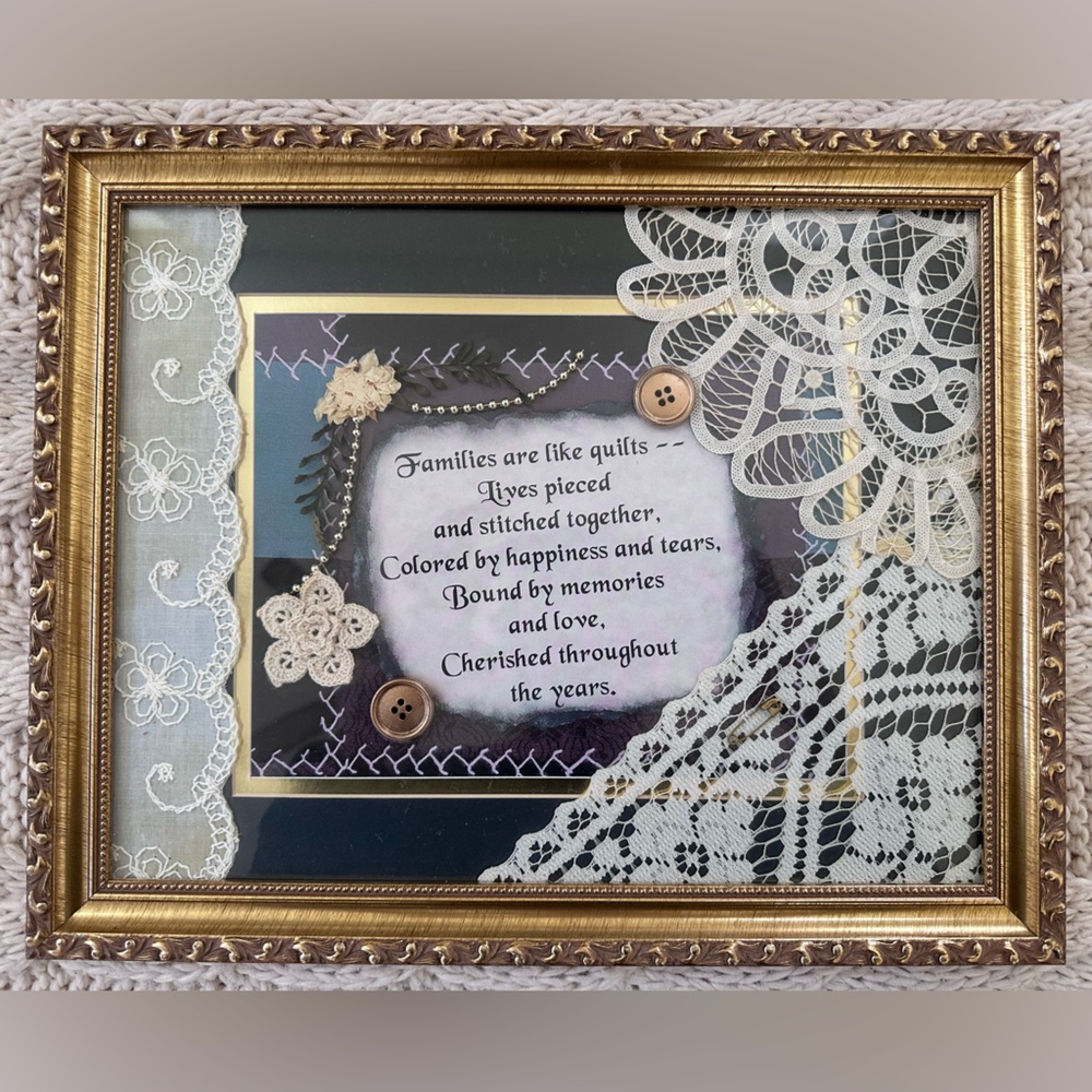 Vintage style wall hanging/picture.